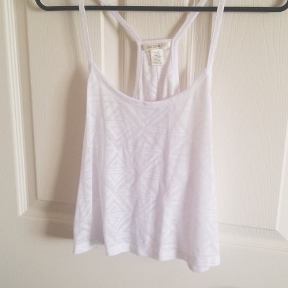 Bozzolo Tops - White Crop Top